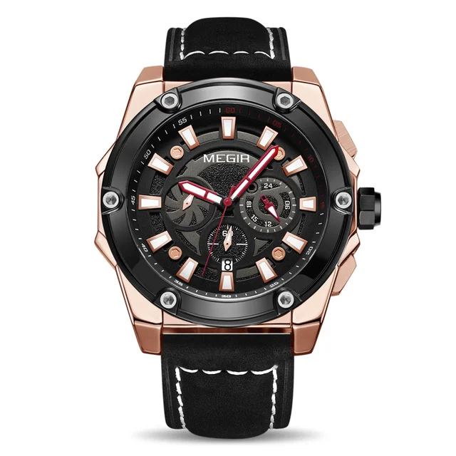 

Relojes megir 2122 clock Quartz ANALOG WATCH Watches Men Military Army Sport men wristwatch