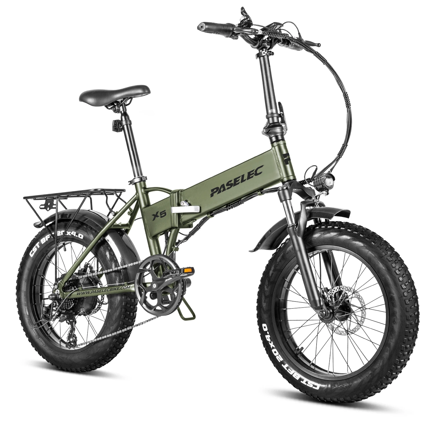 

PASELEC 20" Aluminum Alloy folding Frame folding FAT ebike