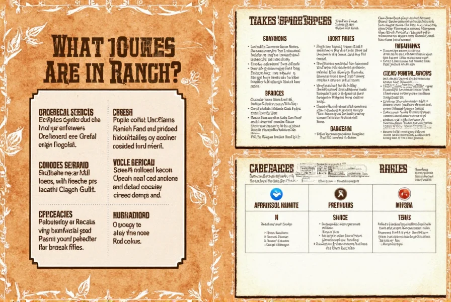 Spices used in ranch