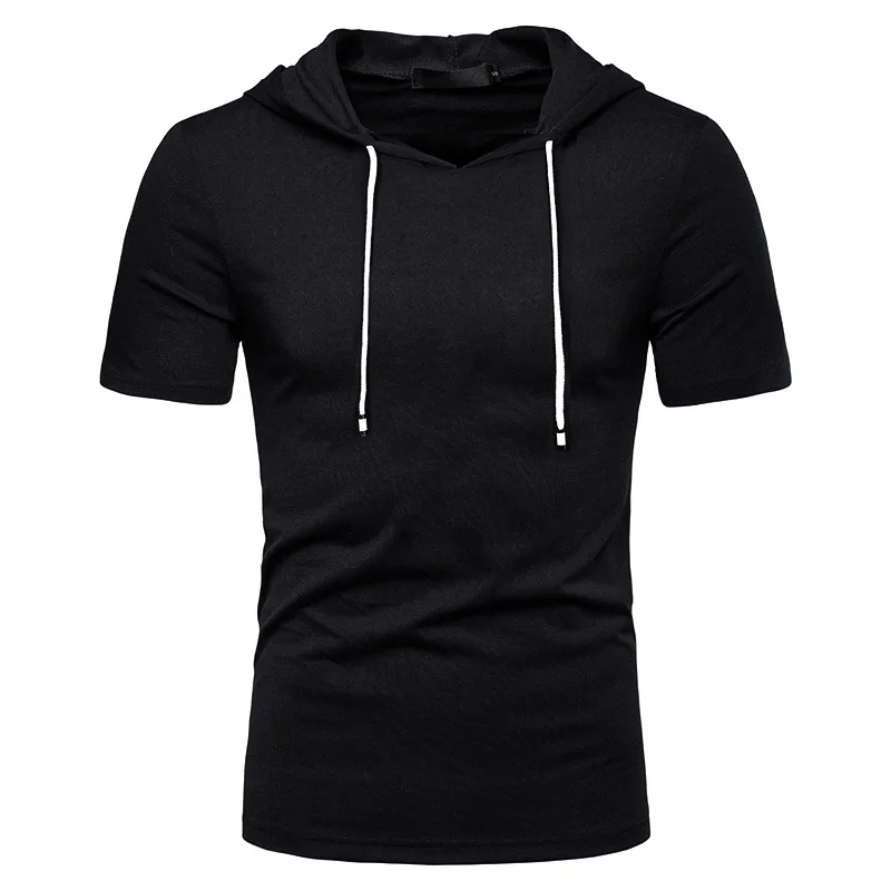 

Custom Men Graphic Tshirts Cotton 100% Fitted O neck Breathable hooded Tee Shirts, As photo