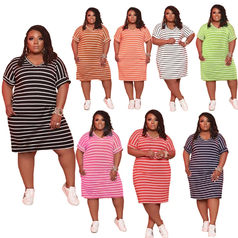 

womens casual dresses Wear Color Block Printed Long Sleeve Plus Size Dress 2021 women Fashion C