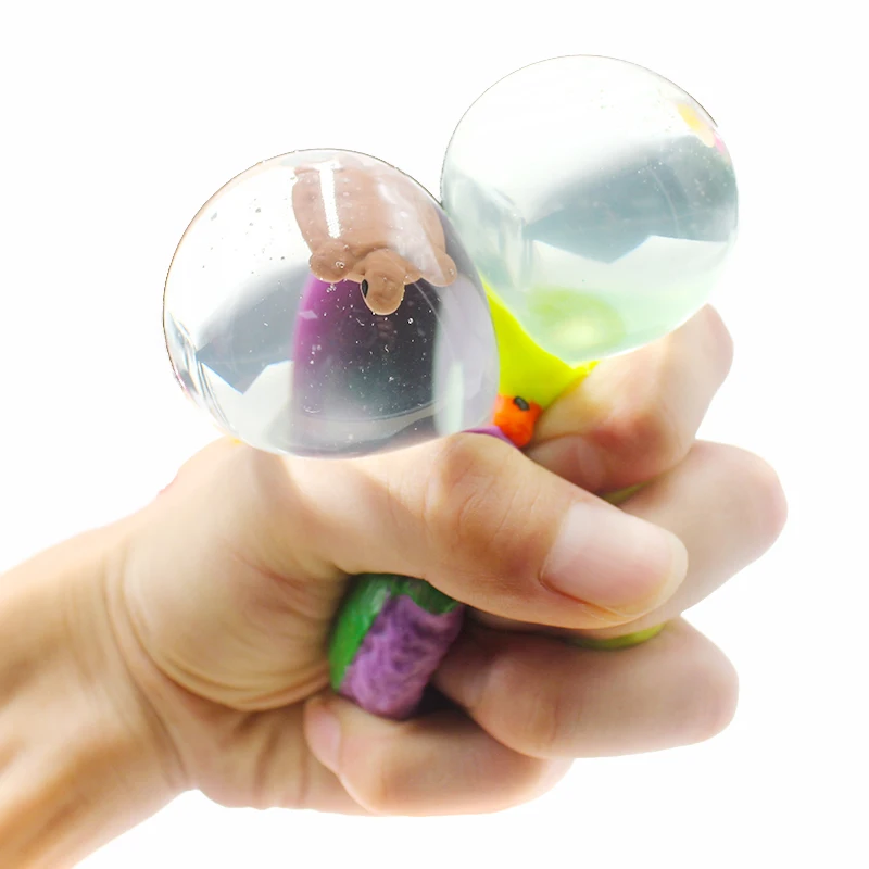 新设计的乌龟蛋挤压应力缓解水球 tpr 软孤独症心情挤压救济健康玩具