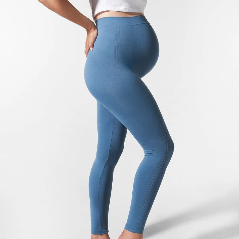 

OEM ODM Soft Compression Maternity Nylon Seamless Pure Highly Support Pregnant Leggings, Shown( accept customization)