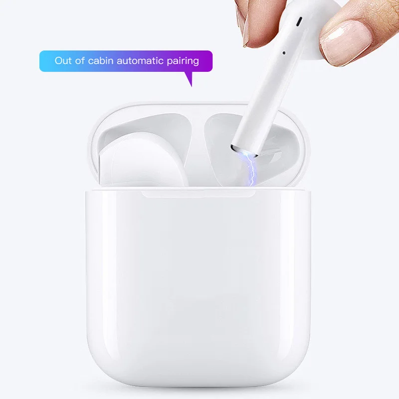 

Smart Touch Control Wireless Earbuds i12 For Phone Unique Mini Earphone For Music Wholesale Price Earbuds, White