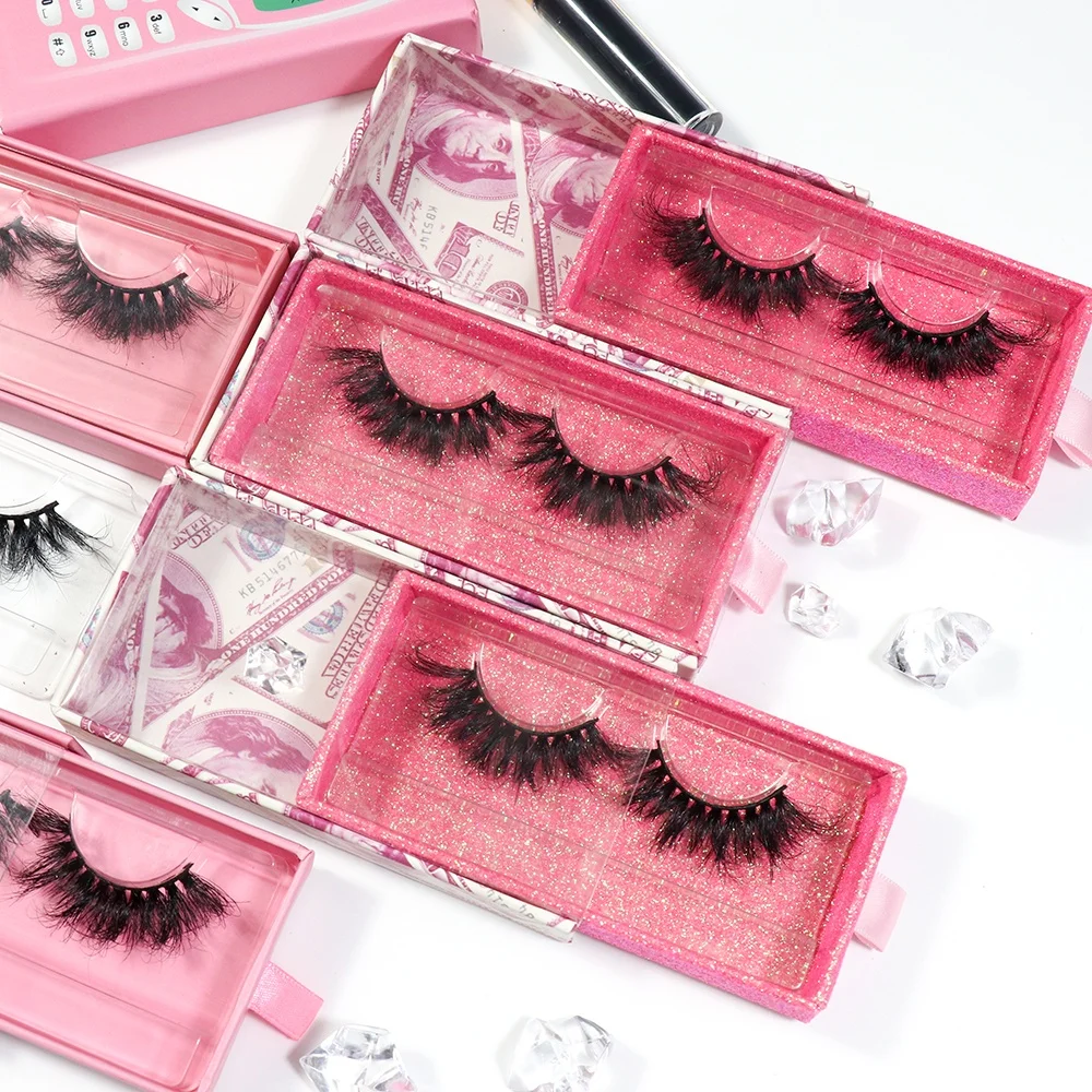 

Free sample wholesale private label luxury dramatic long 25mm 30mm 3d fluffy 100 % real mink eyelashes vendors