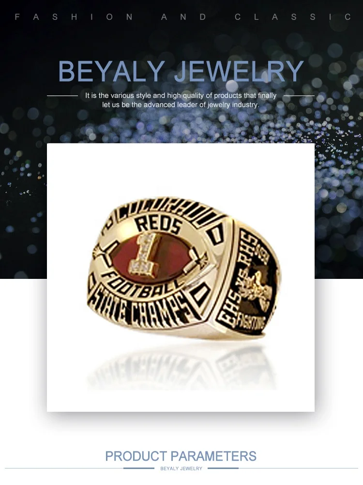 product-2000 Colorado Reds Custom Football Championship Rings-BEYALY-img