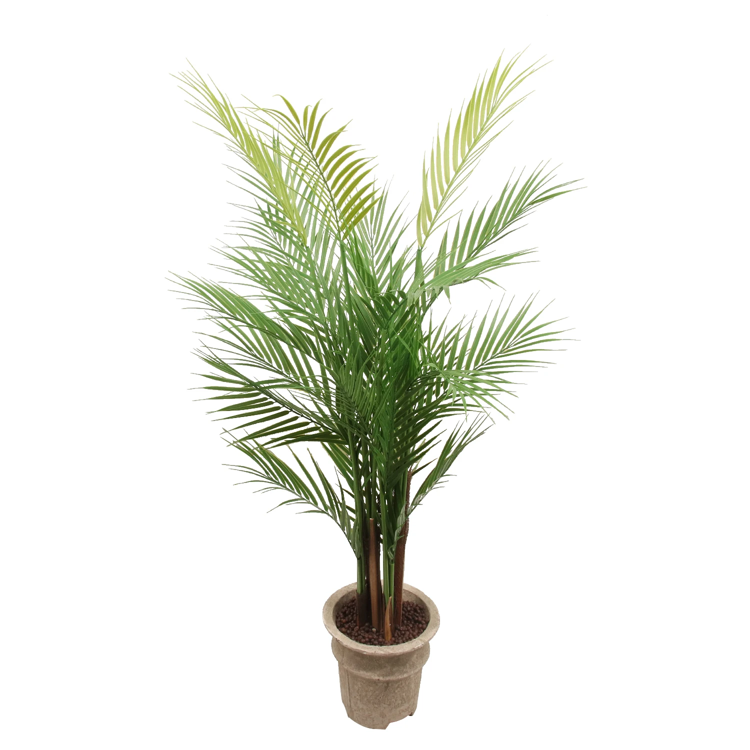 

High quality plastic leaves green faux tree bonsai plant artificial bamboo palm tree for indoor outdoor decoration