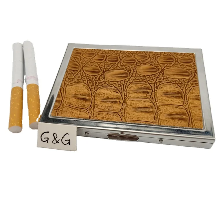 

Wholesale Metal Cigarette Case Box, Brown
