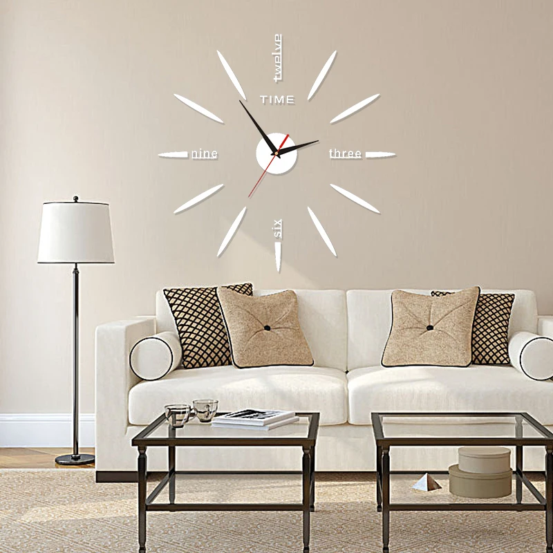 

2021 hot products Creative acrylic 3D wall clock mute wall clock Minimalism, Customized color