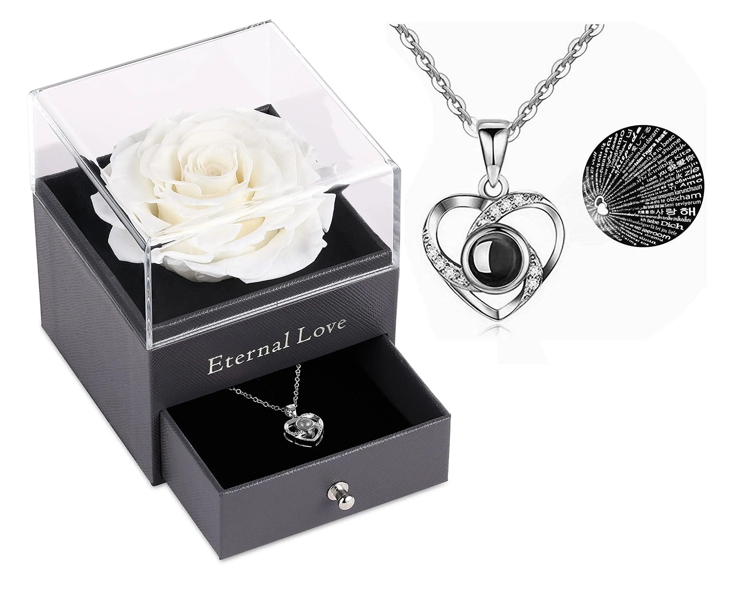 

Cheap Price Eternal Rose Flower Jewelry Box Rose Jewelry Box Infinity Flowers Preserved Roses