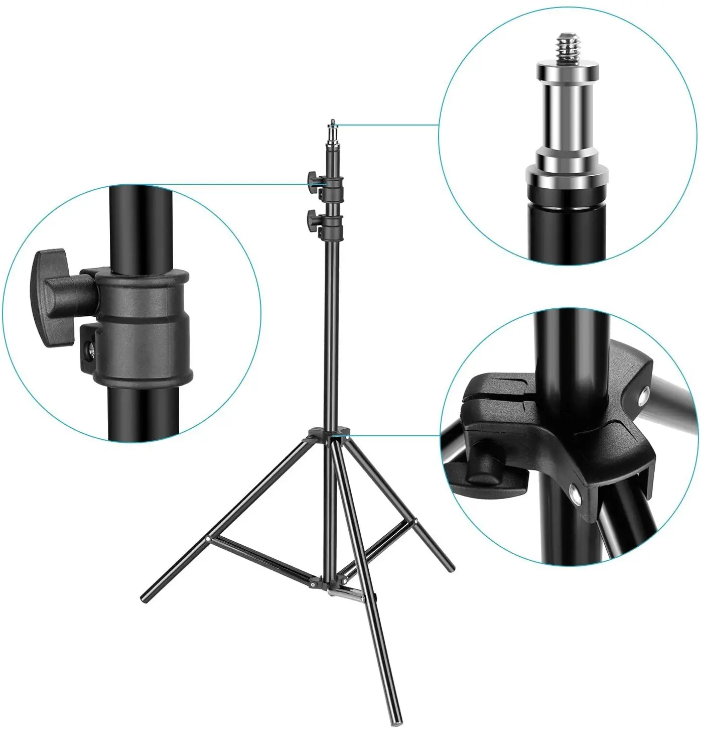 

Aluminum 2.1m Foldable Photography Camera projector video camera professional adjustable metal art floor tripod stand