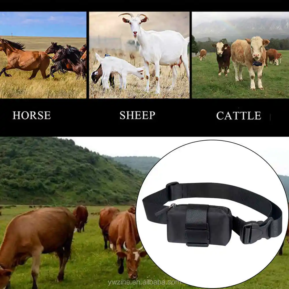 Outdoor Waterproof Gps Tracker Adjustable Antilost Collar Cattle And