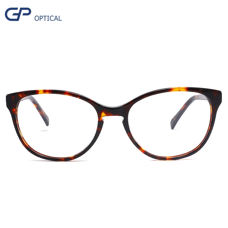 

New stock frame cat eye demi color acetate eyewear wtih low MOQ fashion acetate frames, Four colors for option