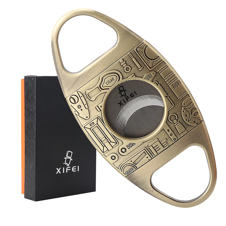 

XIFEI Latest Design Widely Used Portable Custom Etching Cigar Cutter