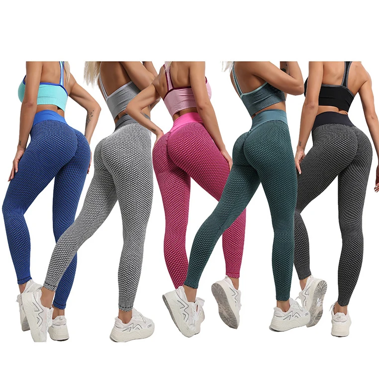 

AOLA Womens Active Wear High Quality Sports Tights Thicker Seamless Scrunch Butt Workout Fitness Yoga Pants Gym Leggings, Gray/ green/pink/blue/purple
