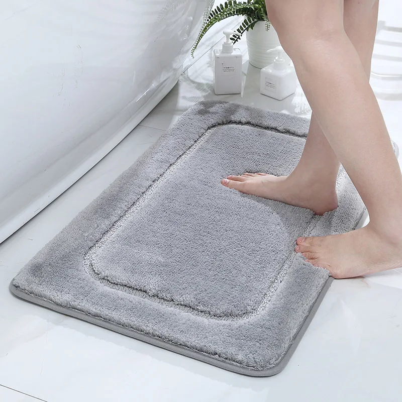 

i@home antislip designer nonslip bathmat grey color Water Absorbent Carpet