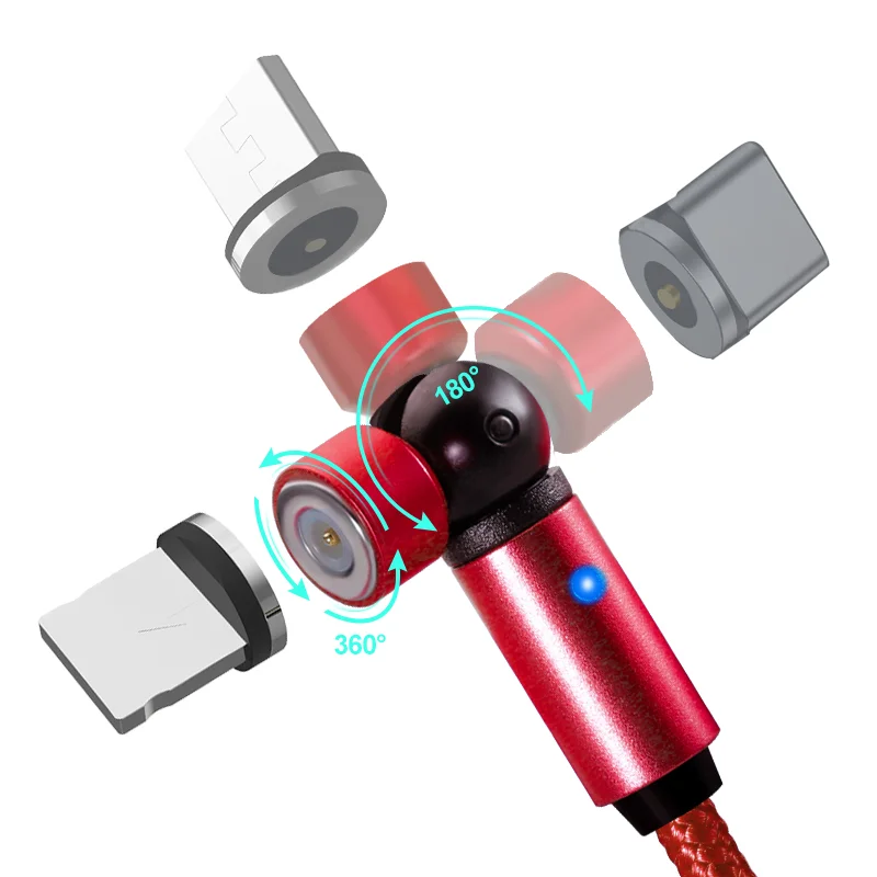 

for apple charger 3 in 1 fast micro usb cables power banks for iphone charger magnetic charging usb data cable, Black