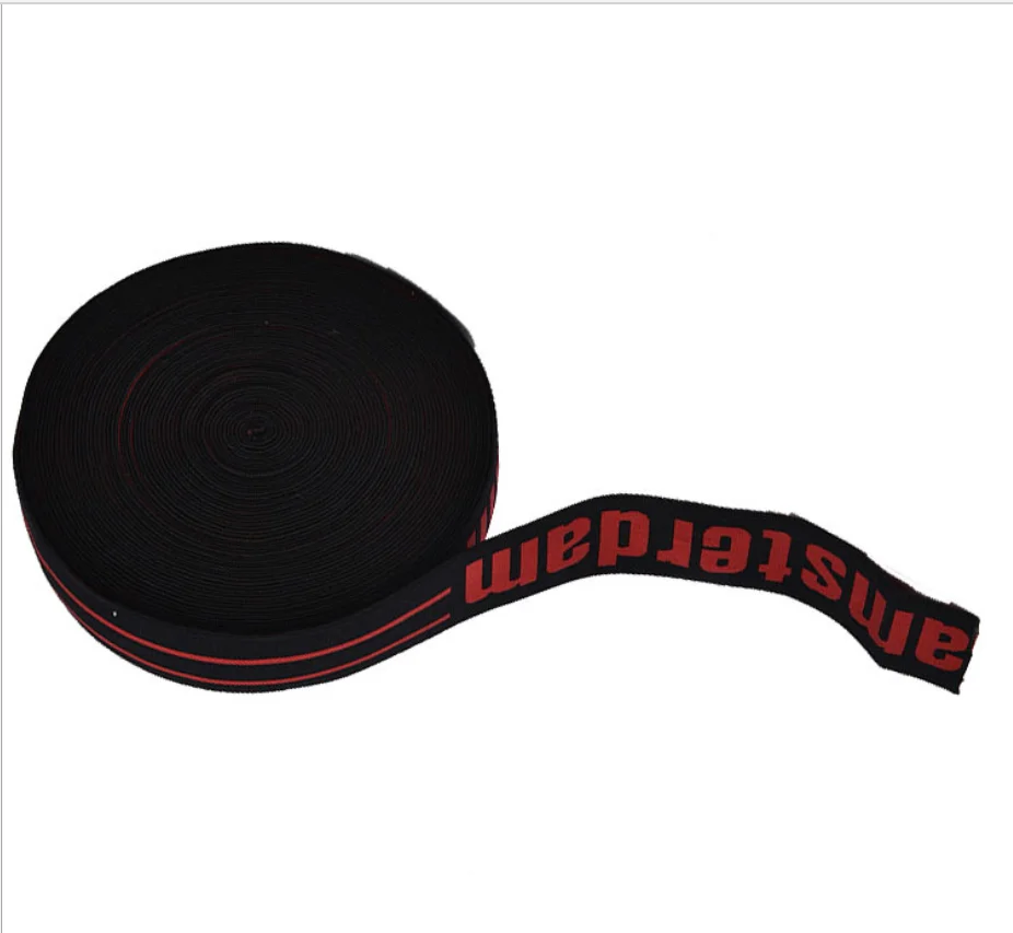 

Custom 50mm Wholesale Elastic Band White And Black Color elastic webbing tape for furniture, White;black;custom pantone tpx color char