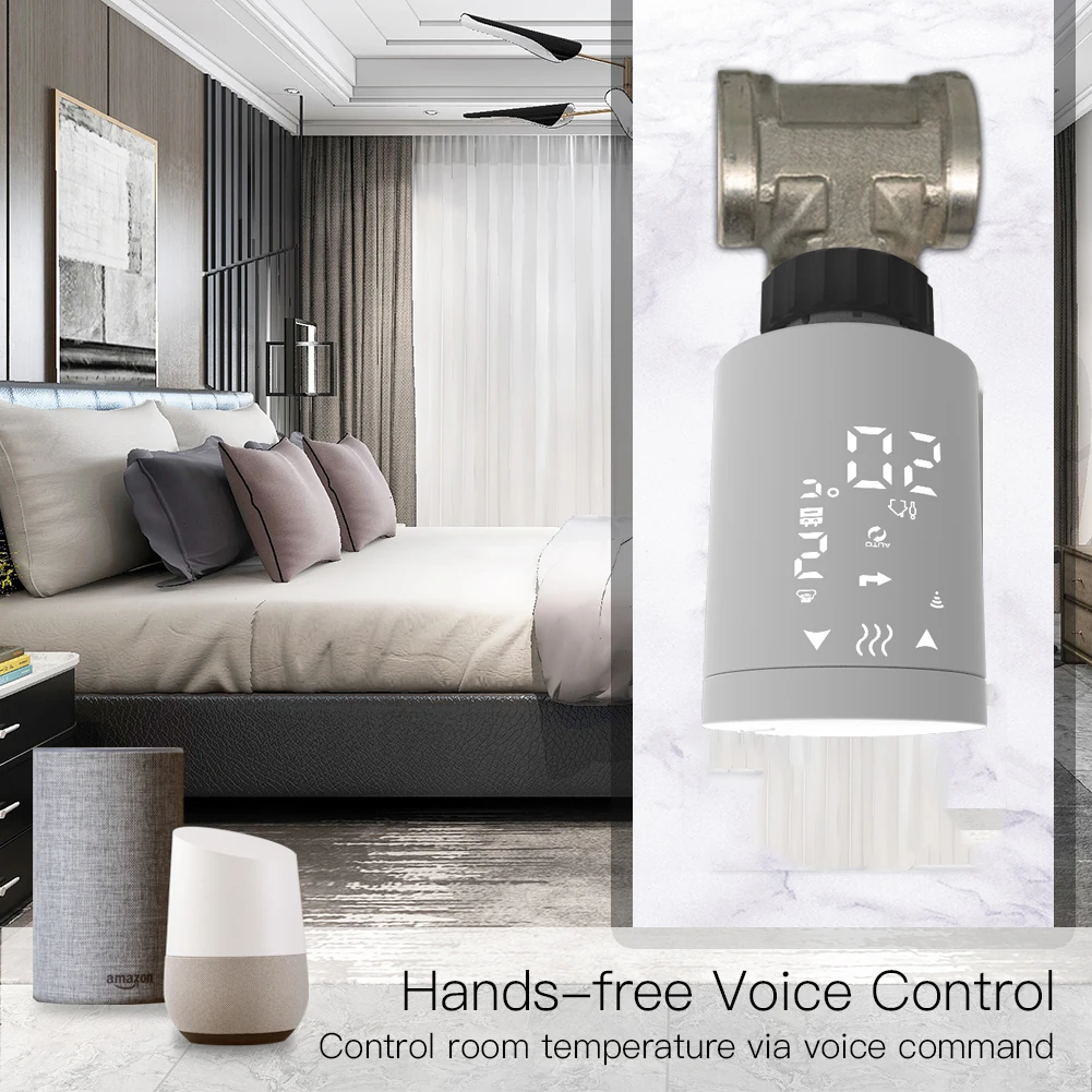 HY368 WIFI Tuya, Alexa, Google Assistant, Smart Life TRV's or Thermostatic Radiator Valve for smart home - ANKUX.COM