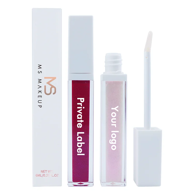 

2021 New Wholesales 15 Colors White Square Tube Glitter Vegan Nude Makeup Vendors Custom Logo Private Label Lipgloss Lip Gloss
