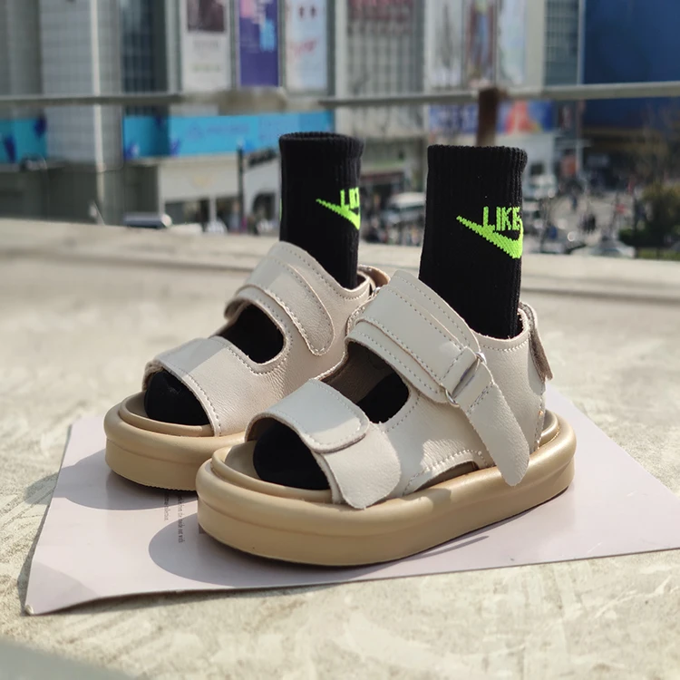 

Summer children's sandals girls boys fashion simple sports beach shoes, 3 color