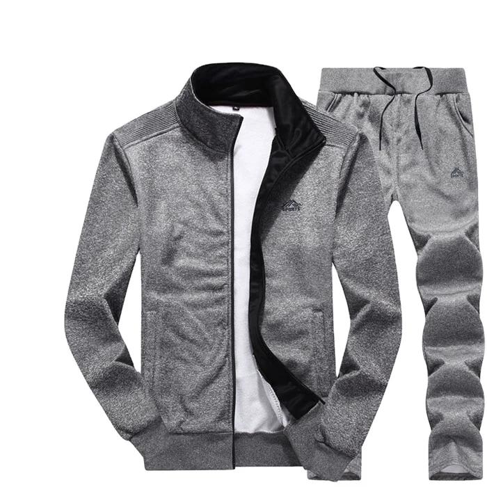 

polyester tracksuit men sportswear gym custom tracksuit men tracksuit jogger set for men, Dark blue, white gray, dark gray, black