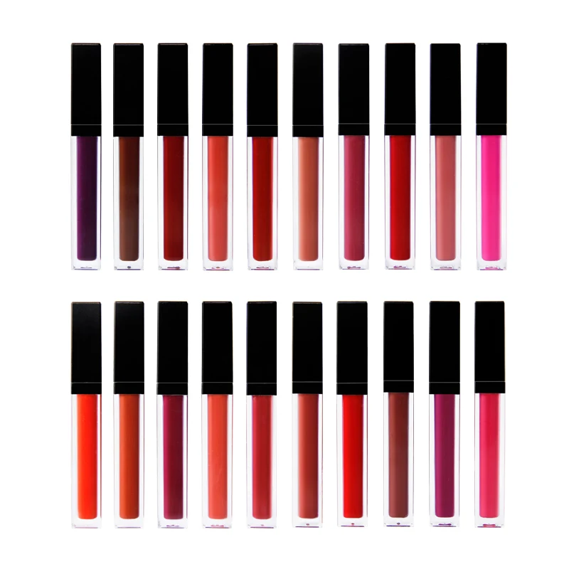 

Free Sample 44 Colors Private Label Matte Makeup Lipgloss Waterproof Make Your Own Lip Gloss