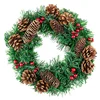 Wholesale festival decoration artificial twig christmas tulip and berry wicker heart wreath