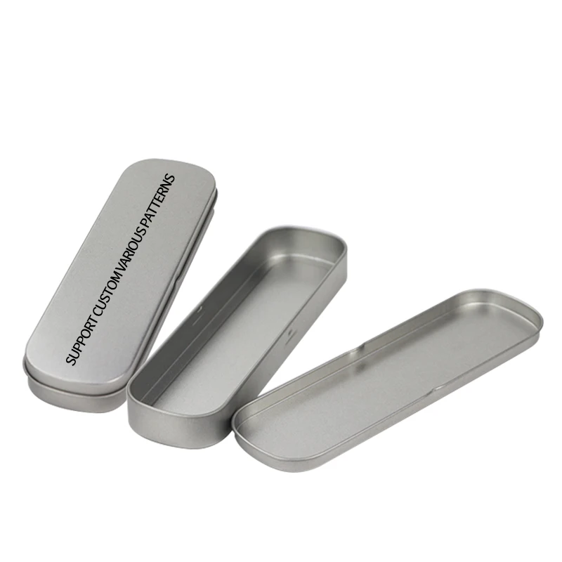 
Custom Luxury Rectangular Pen Stationery Tin Plate 