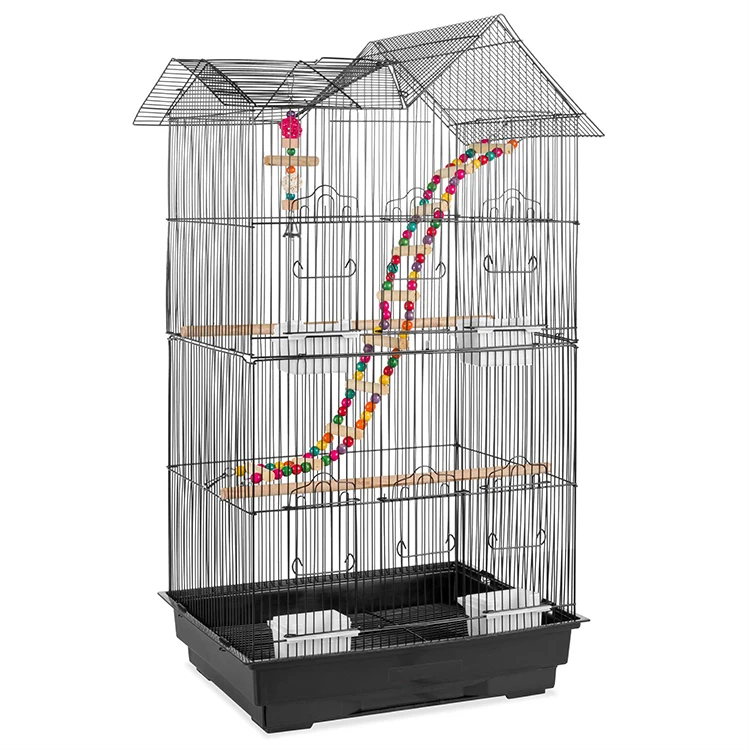 

Custom New Design Big Size Bird Breeding Cages Parrot Breeding Bird Cages On Sale, White, black