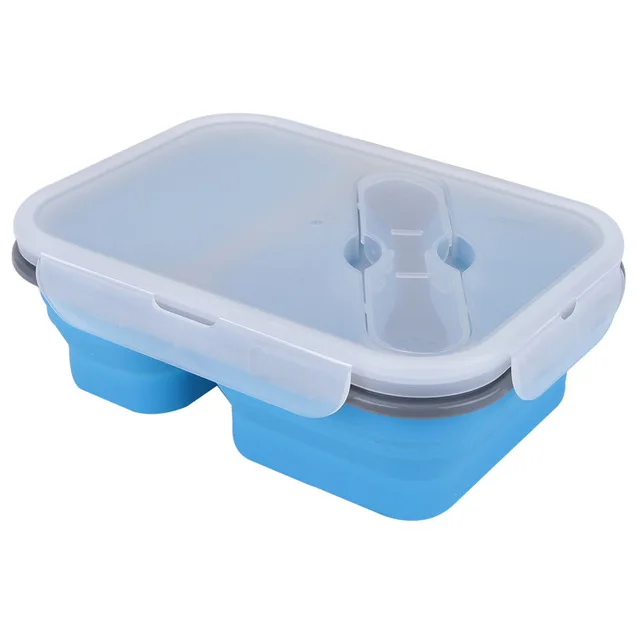 

Kids Silicon Folding Bowl Bpa Free Foldable Collapsable Sillicone Freezer Food Storage Container, Blue ,light gray,green,pink