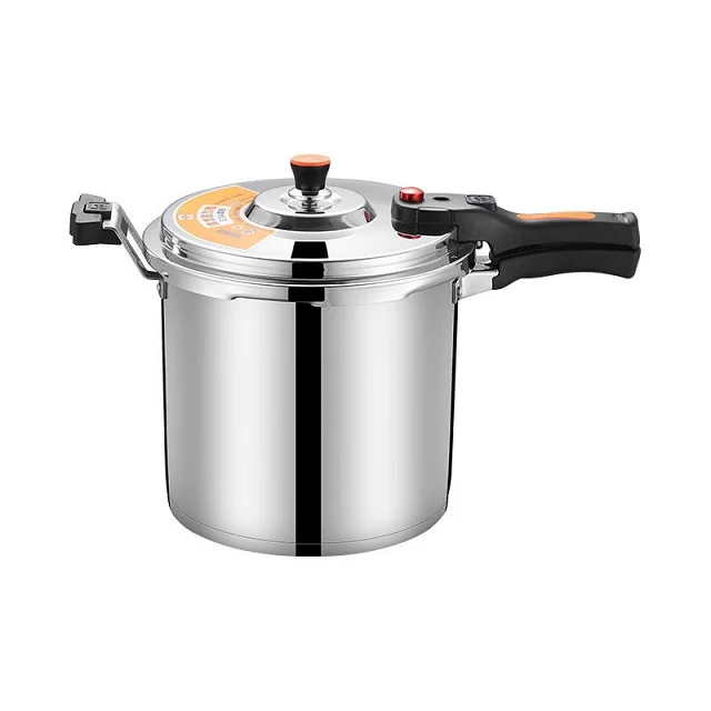 

4-5-6-8-10L Kitchen Pressure Cooker Cookware Soup Meats pot Gas Stove Open Fire Cooker Outdoor Camping Cook Tool Steamer, Silver