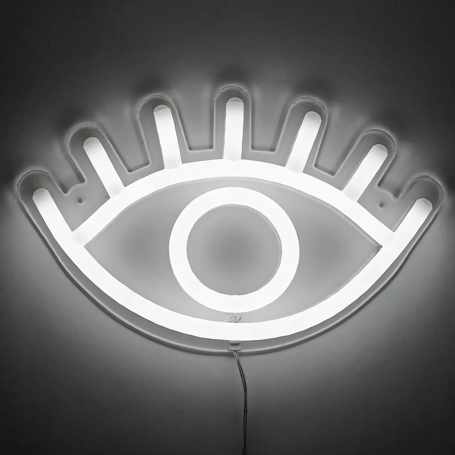 Eye LED Neon Light Wall Hanging Room Decor White USB Cord For Home Decor