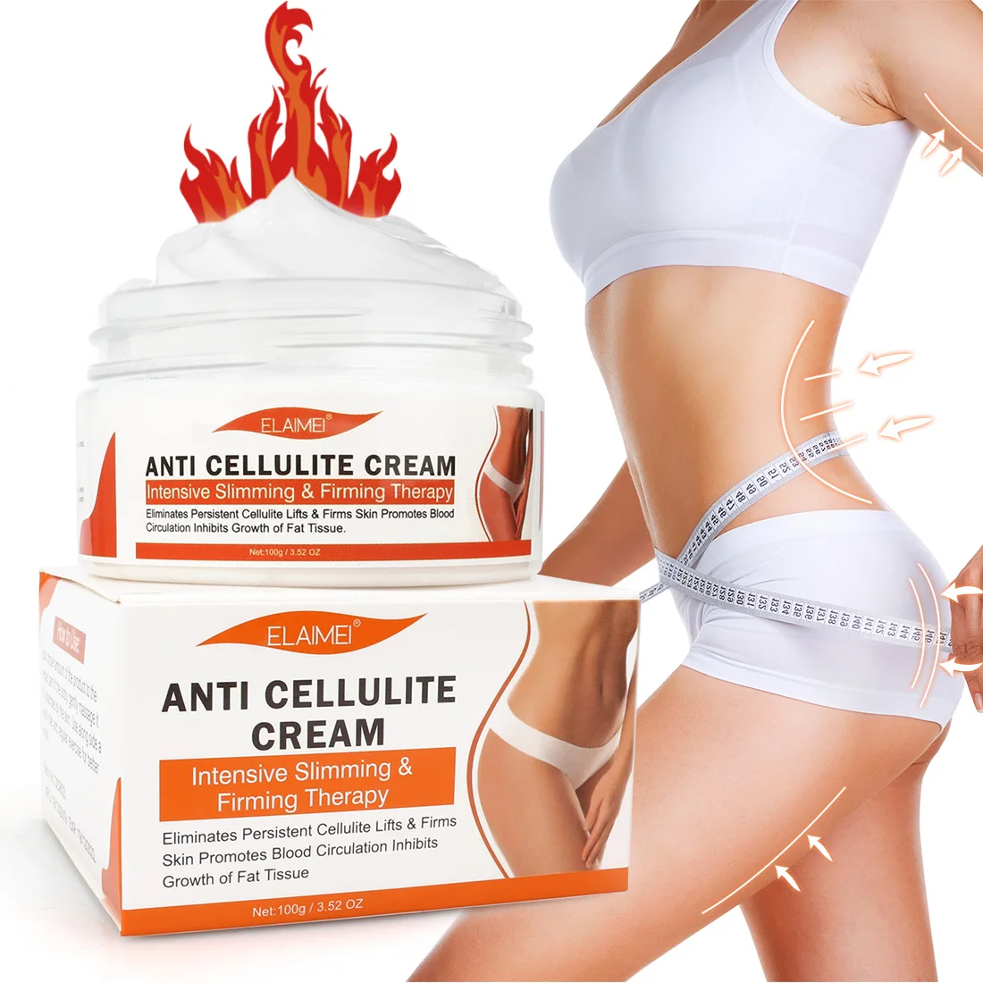 

OEM OBM Slimming Cream Professional Cellulite Firming Body Fat Burning Massage Hot Cream Slimming Cellulite Cream