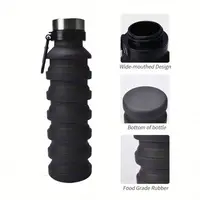 

2019 Private Label BPA Free Collapsible Water Bottle Silicone Folding Water Bottle
