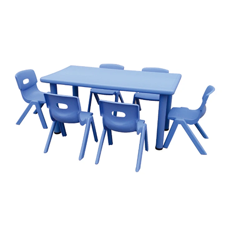 

high quality children plastic desk with chairs wholesale preschool furniture study table kids desk sets for sale JMQ-19A2101