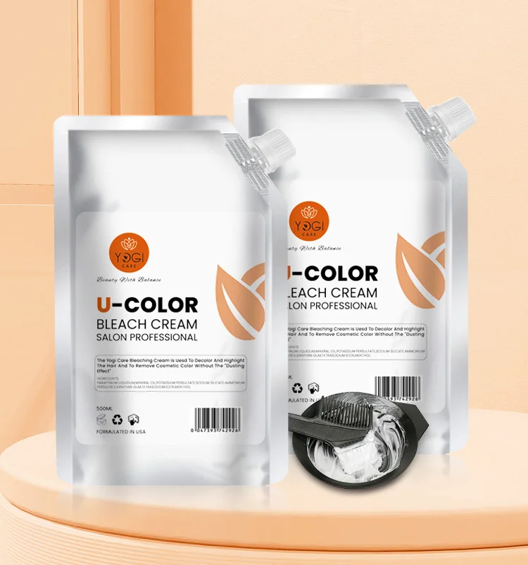 

hot sales bleaching cream for salon use organic hair bleaching cream for color hair