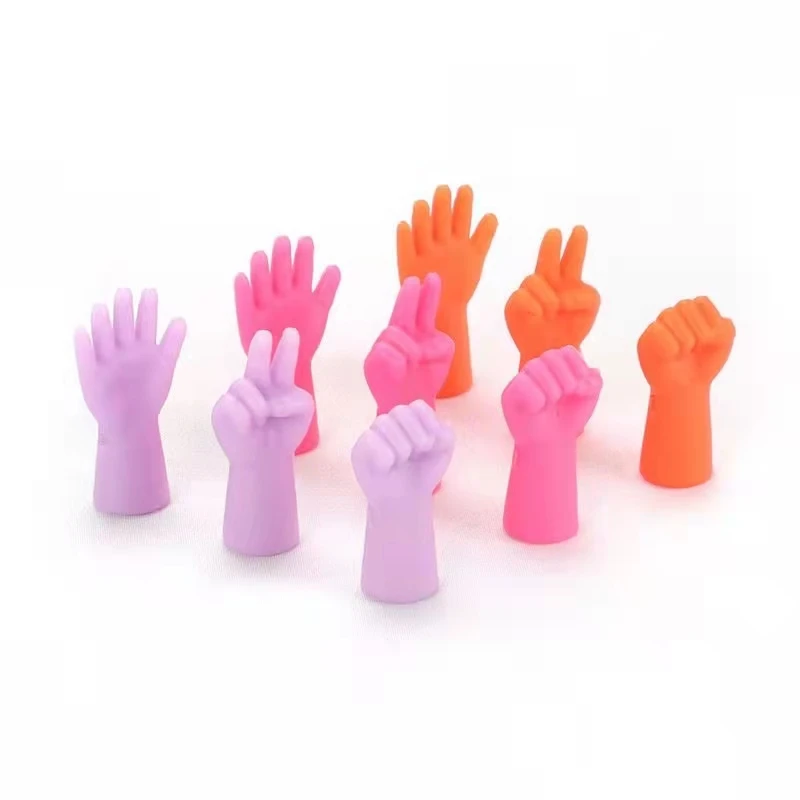 

New Design Cute Knitting Craft Tools Accessory 6pcs Rubber Mix Shaped Knitting Needles Point Protectors hat Tips Stopper Cover