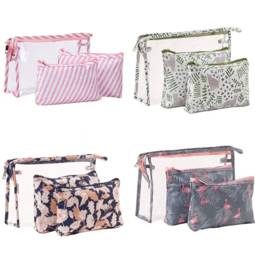 

Waterproof Women PVC Clear Cosmetic Bag Transparent Large Travel Makeup Bags Organizer Toiletry