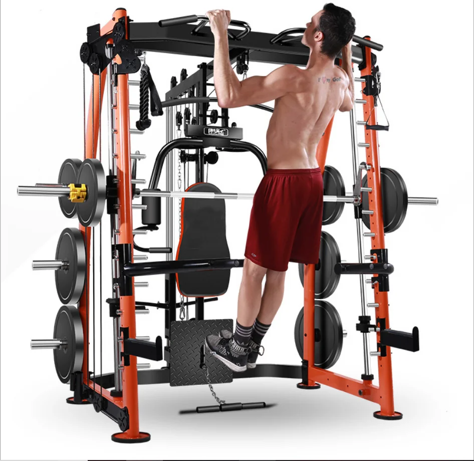 

MULTI FUNCTION GYM MACHINE smith machine super squat rack trainer, Custmosize