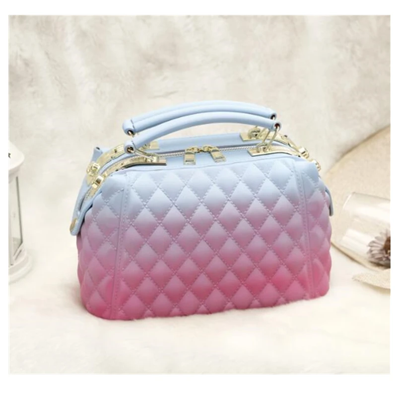 

Fashion Women Jelly Clutch Bag Waterproof PVC New Style Women Hand Bag with Top Shoulder Bags for Ladies