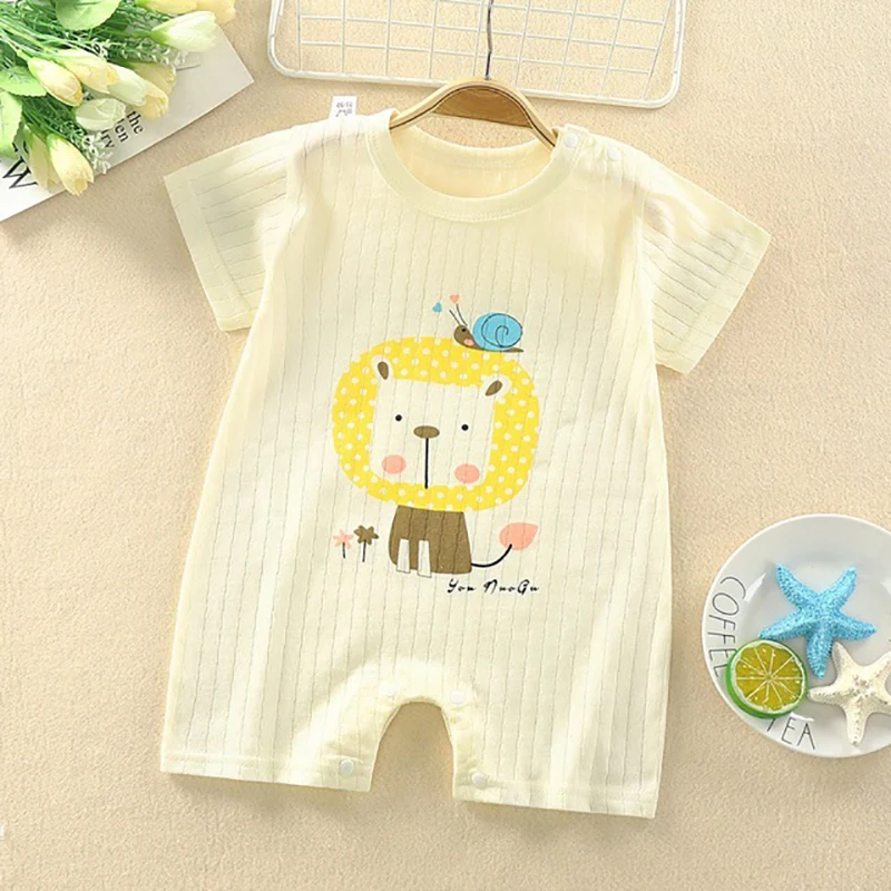 

Wholesale summer cotton baby clothes newborn crawling suit boys girls baby romper