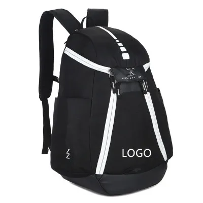 

Custom Mens Women Durable USB Charging Waterproof Basketball Backpack, Black