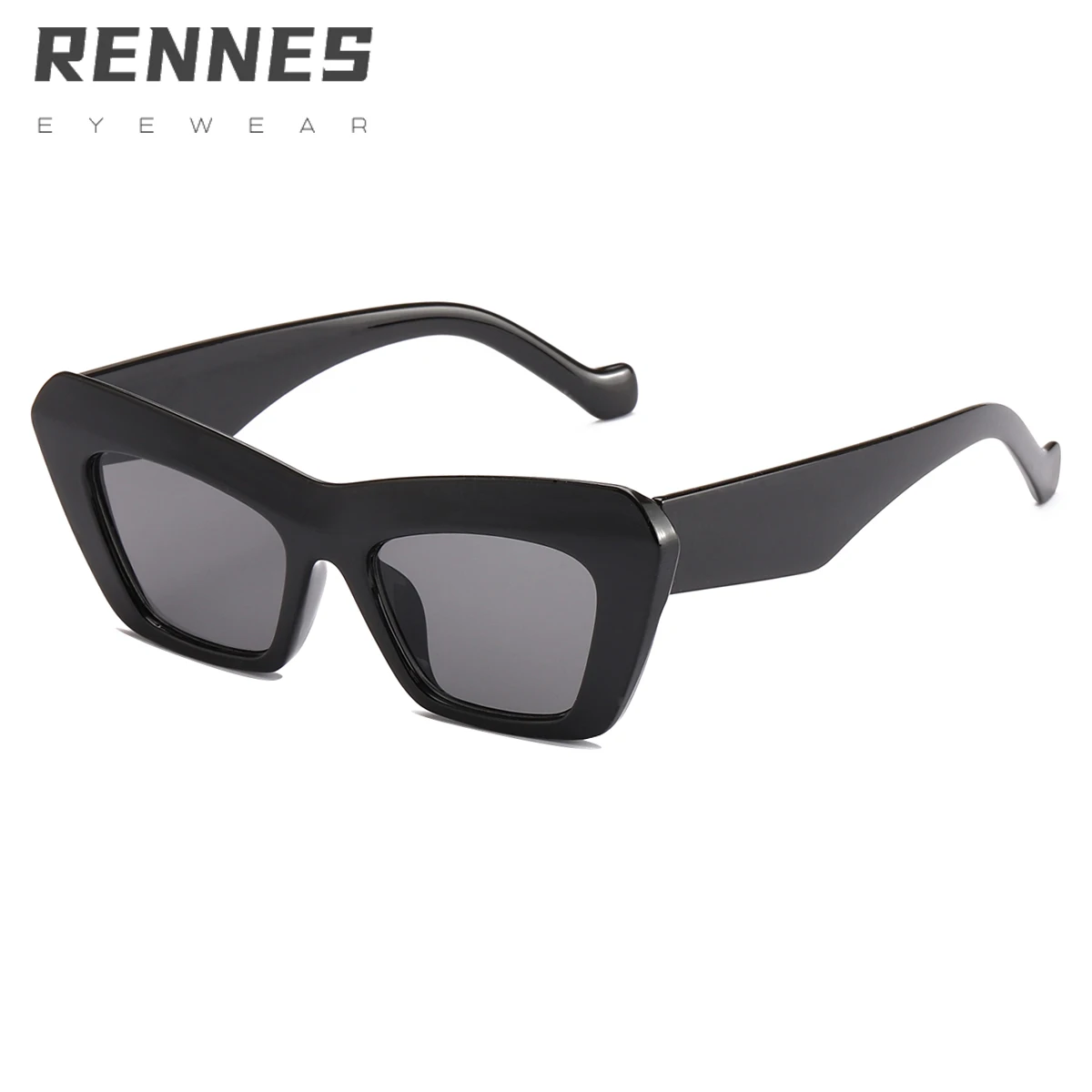 

RENNES cateye sunglasses New Fashion Life Style Custom Glasses Oval shape Cat Eye Unisex PC frame Sunglasses