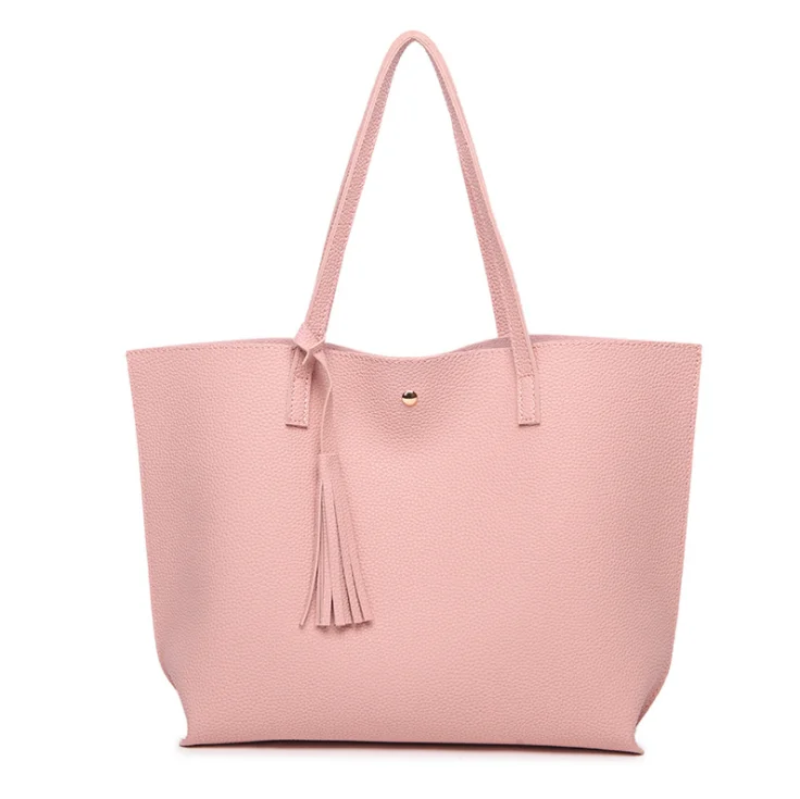 

The new 2021 PU leather handbags Fashion tassels handbag shoulder bag custom logo