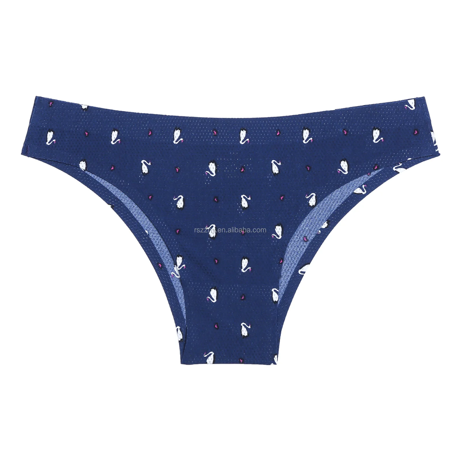 Onepiece Breathable Printed Seamless Floral Pattern Women's Briefs