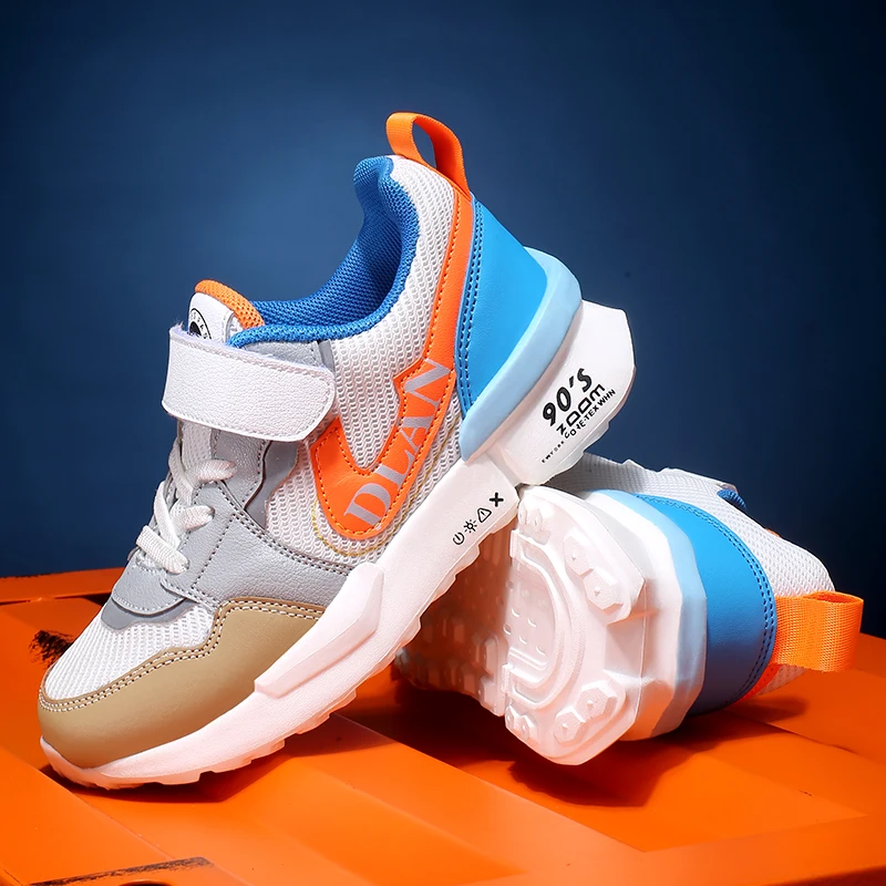 

MAGIC TAPE children's casual shoes height increasing Unisex walking shoes lace up sport shoes, Customized color