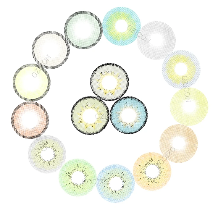 

BeautyTone Dream HOT popular beauty eye cosmetic colored lenses 2 tone no ring soft 1 year contact lenses