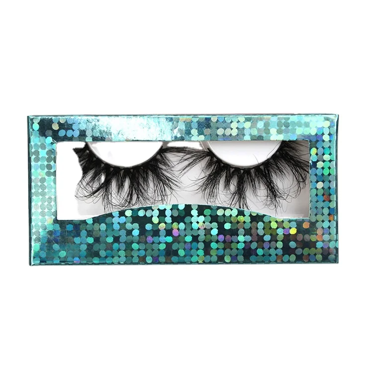 

2021 Hand Made Clear Band Natural Long Real Mink Eyelashes, Black color