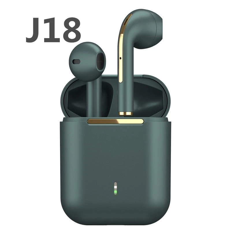 

Metal Earphones J18 Colorful touch-controlled waterproof Noise-Canceling Headphones Wireless blue tooth boat earphone J18